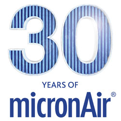 30 years of micronAir logo