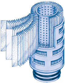 Viledon novatexx pleated filter catridge